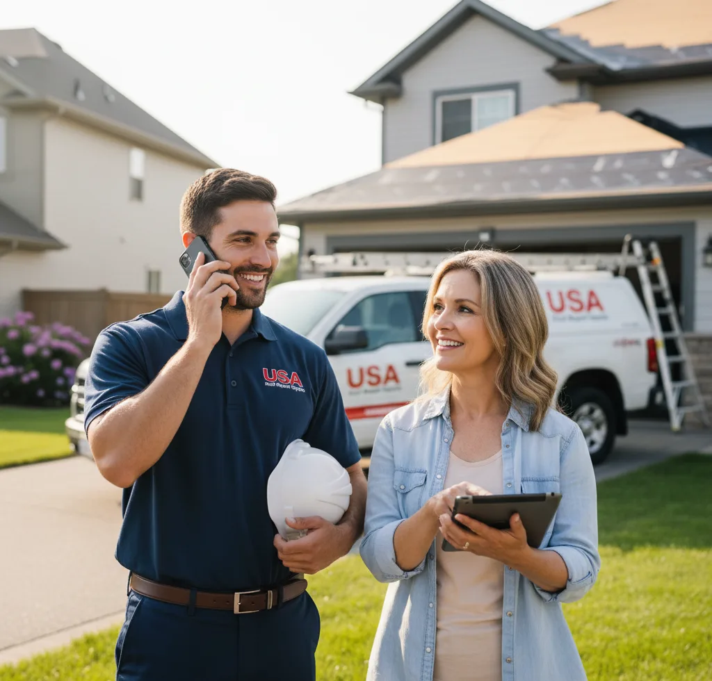 USA Roof Repair Experts customer support in Concho